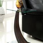 VALON SIDE TABLE Dark Walnut Finish